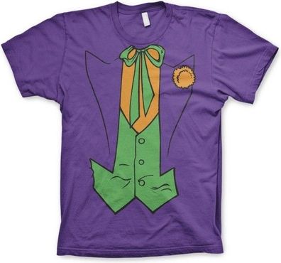 Batman The Joker Suit T-Shirt Purple