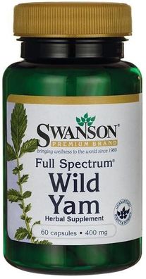 Full Spectrum Wild Yam, 400mg - 60 caps