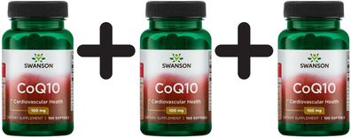 3 x CoQ10, 100mg - 100 softgels