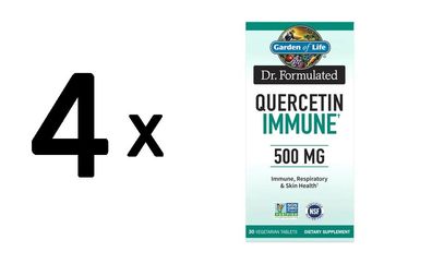 4 x Dr. Formulated Quercetin Immune, 500mg - 30 vegetarian tabs