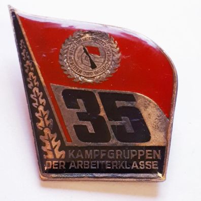 DDR Abzeichen 35 Jahre Kampfgruppen der Arbeiterklasse