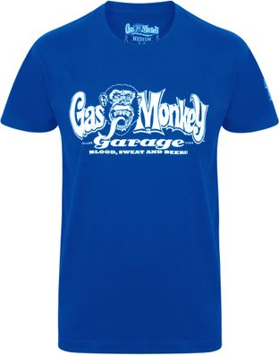 Gas Monkey Garage T-Shirt OG Logo Royal Blue
