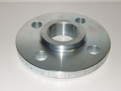 Gewindeflansch Stahl verzinkt DIN 2566 PN 16 von DN 15 - DN 100 (1/2" - 4" IG)