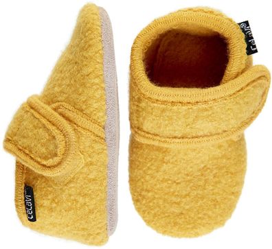 Celavi Kinder / Baby Schuhe Baby Wool Slippers Yellow