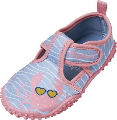 Playshoes Kinder Aqua-Schuh Krebs Blau/ Pink