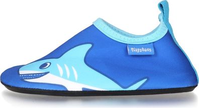 Playshoes Kinder Barfuß-Schuh Hai Blau