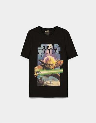 Star Wars - Yoda Poster - Men's Short Sleeved T-shirt Black