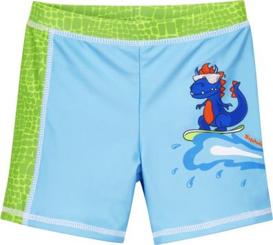 Playshoes Kinder Badehose UV-Schutz Shorts Dino Blau/ Grün