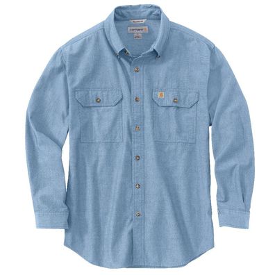 Carhartt Hemd L/ S Fort Solid Shirt Blue Chambray