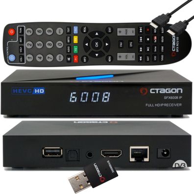 Octagon SFX6008 IP - H.265 HEVC HD E2 Linux Smart IPTV Receiver mit Sat to IP TV ...
