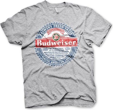 Budweiser American Lager T-Shirt Heather-Grey