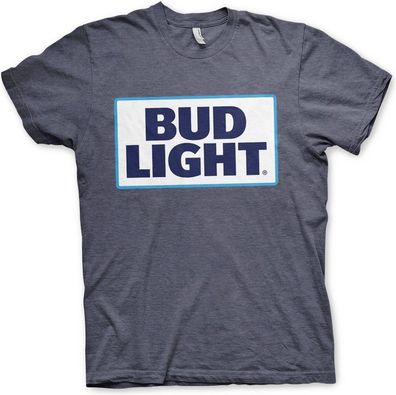Budweiser Bud Light Logo T-Shirt Navy-Heather