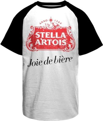 Stella Artois Joie de Biére Baseball T-Shirt White-Black