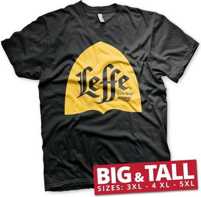 Leffe Alcove Logo Big & Tall T-Shirt Black