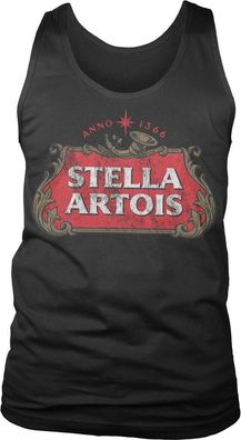 Stella Artois Washed Logo Tank Top Black
