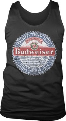 Budweiser American Lager Tank Top Black