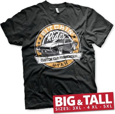 Bitchin' Rides Utah Big & Tall T-Shirt Black