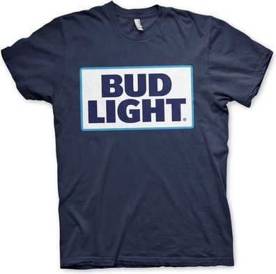 Budweiser Bud Light Logo T-Shirt Navy