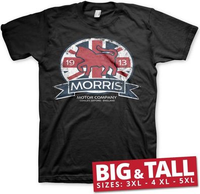 Morris Motor Co. England Big & Tall T-Shirt Black