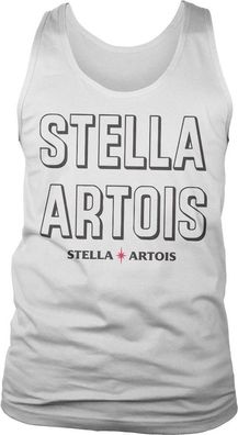 Stella Artois Retro Wordmark Tank Top White