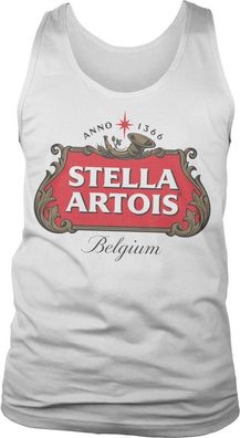 Stella Artois Belgium Logo Tank Top White