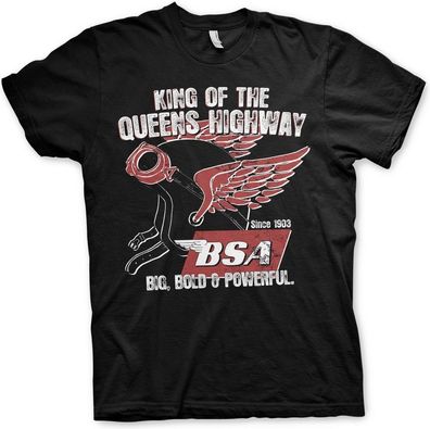 BSA King Of The Queens Highway T-Shirt Black