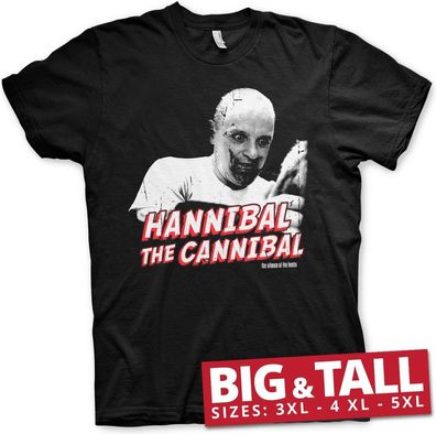 The Silence of the Lambs Hannibal The Cannibal Big & Tall T-Shirt Black