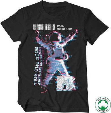 MTV Moon Man Organic T-Shirt Black