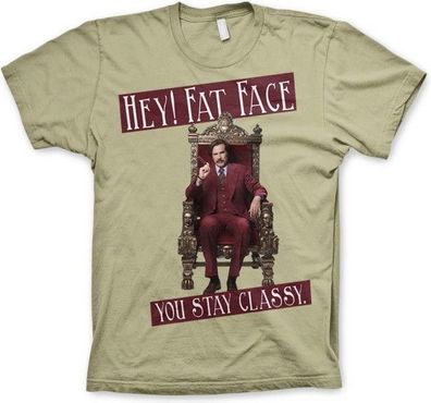 Anchorman 2 Hey! Fat Face T-Shirt Khaki