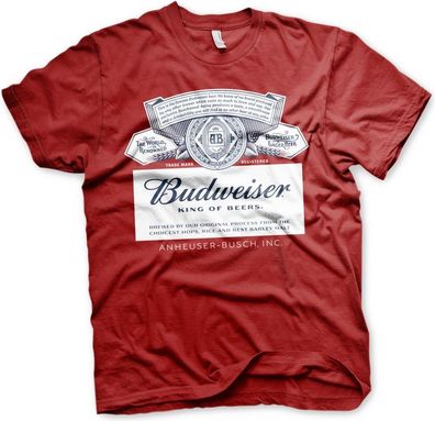 Budweiser Label T-Shirt Tango-Red