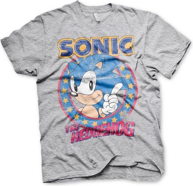 Sonic The Hedgehog T-Shirt Heather-Grey