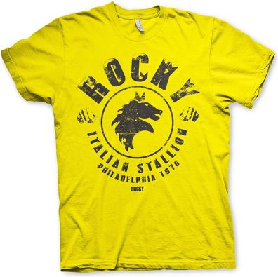 Rocky Italian Stallion T-Shirt Yellow