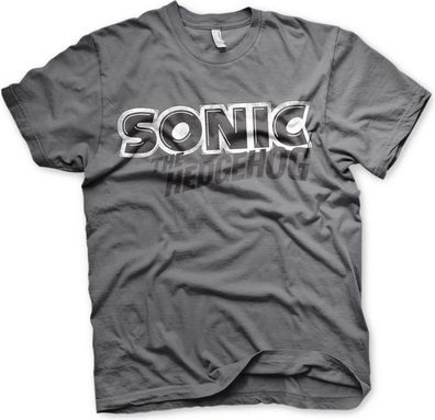 Sonic The Hedgehog Classic Logo Tee T-Shirt Dark-Grey
