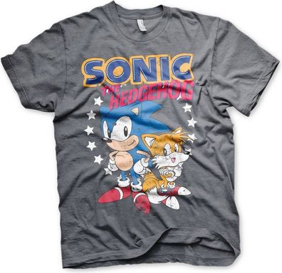 Sonic The Hedgehog Sonic & Tails T-Shirt Dark-Heather