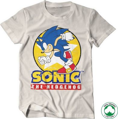 Fast Sonic The Hedgehog Organic Tee T-Shirt Off-White