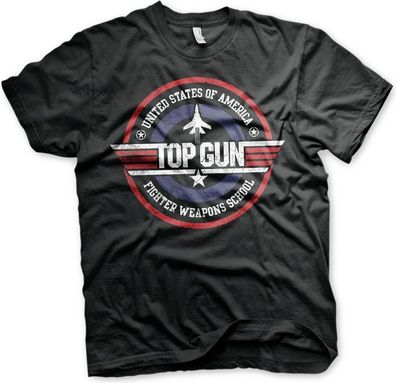 Top Gun Fighter Weapons School T-Shirt Black