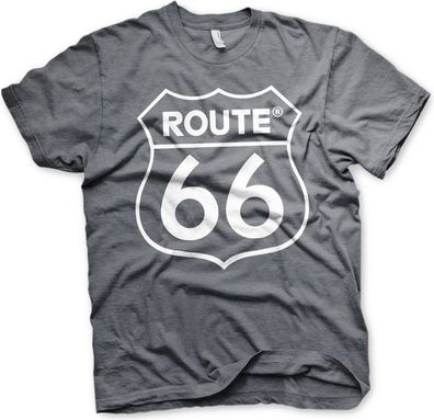 Route 66 Logo T-Shirt Dark-Heather