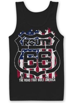 Route 66 America Tank Top Black
