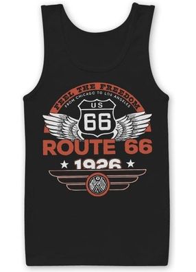 Route 66 Feel The Freedom Tank Top Black