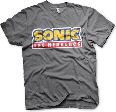 Sonic The Hedgehog Cracked Logo T-Shirt Dark-Grey