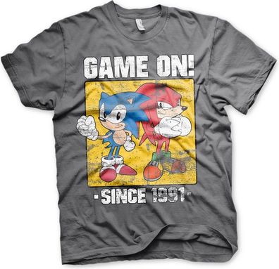 Sonic The Hedgehog Sonic Game On Since 1991 T-Shirt Dark-Grey
