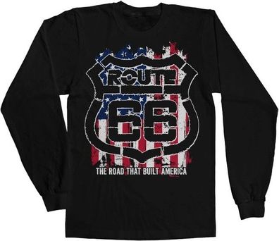 Route 66 America Long Sleeve T-Shirt Black