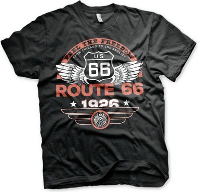 Route 66 Feel The Freedom T-Shirt Black
