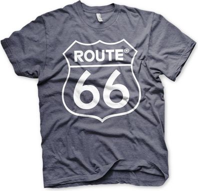 Route 66 Logo T-Shirt Navy-Heather