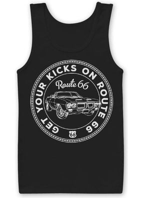 Get Your Kicks On Route 66 Tank Top Black