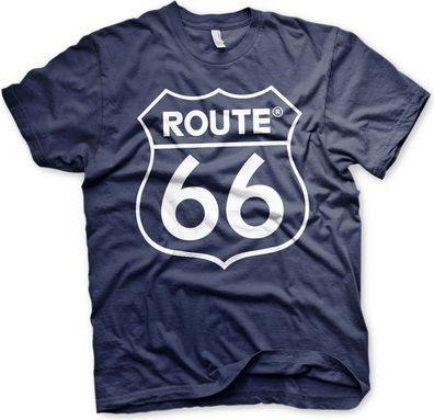 Route 66 Logo T-Shirt Navy