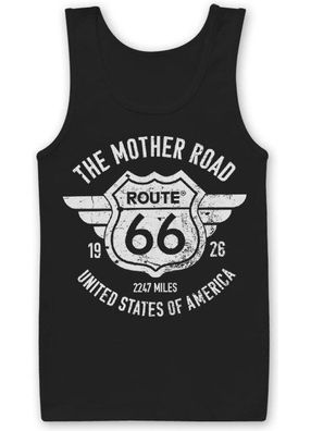Route 66 The Mother Road Tank Top Black