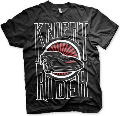 Knight Rider Sunset KITT T-Shirt Black