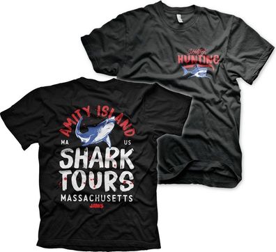 Jaws Amity Island Shark Tours T-Shirt Black