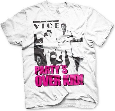Miami Vice Party's Over Kid T-Shirt White